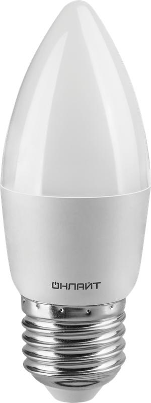 Лампа СДЛ 61 129 OLL-C37-6-230-6.5K-E27-FR 6Вт Онлайт 61129