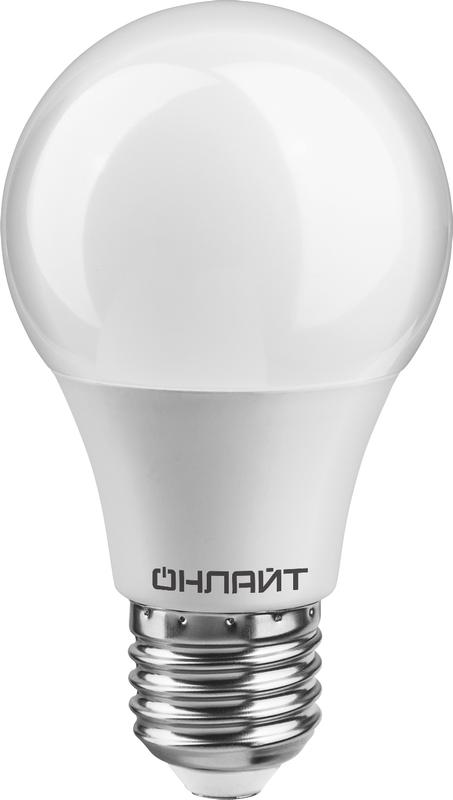 Лампа СДЛ 61 141 OLL-A60-12-230-6.5K-E27 12Вт грушевидная Онлайт 61141