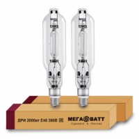 Лампа МГЛ газоразрядная ДРИ 2000 380/4000К E40 (12) МЕГАВАТТ 03123