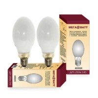Лампа газоразрядная ртутная ДРЛ 250 E40 (20) МЕГАВАТТ 03014