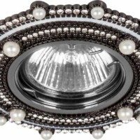 Светильник встраиваемый Feron CD2051 потолочный MR16 G5.3 черный-хром