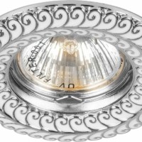 Светильник встраиваемый Feron DL6034 потолочный MR16 G5.3 белый хром