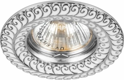 Светильник встраиваемый Feron DL6034 потолочный MR16 G5.3 белый хром