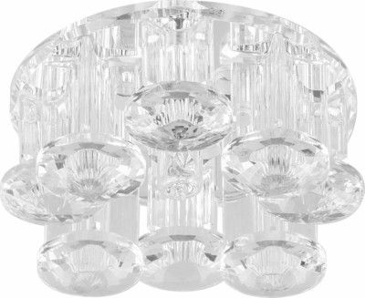 Светильник встраиваемый с белой LED подсветкой Feron 1527 потолочный JCD9 G9 прозрачный
