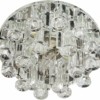 Светильник встраиваемый с белой LED подсветкой Feron 1550 потолочный JCD9 G9 прозрачный