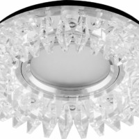 Светильник встраиваемый с белой LED подсветкой Feron CD2540 потолочный MR16 G5.3 прозрачный