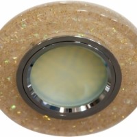 Светильник встраиваемый с белой LED подсветкой Feron 8585-2 потолочный MR16 G5.3 желтый