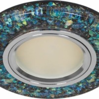 Светильник встраиваемый с белой LED подсветкой Feron 8585-2 потолочный MR16 G5.3 черный