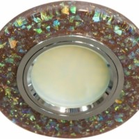 Светильник встраиваемый с белой LED подсветкой Feron 8585-2 потолочный MR16 G5.3 коричневый