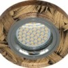 Светильник встраиваемый с белой LED подсветкой Feron 8484-2 потолочный MR16 G5.3 черно-золотистый