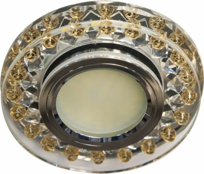 Светильник встраиваемый с белой LED подсветкой Feron C1020MO потолочный MR16 G5.3 прозрачно-желтый