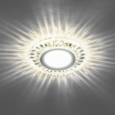 Светильник встраиваемый с белой LED подсветкой Feron CD902 потолочный MR16 G5.3 белый — изображение 3