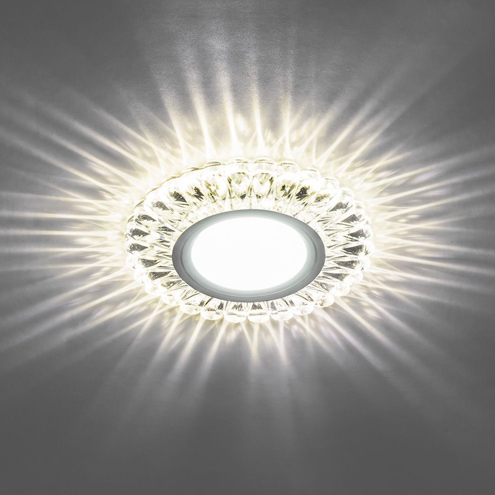 Светильник встраиваемый с белой LED подсветкой Feron CD902 потолочный MR16 G5.3 белый — изображение 3