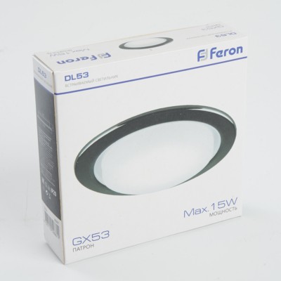 Светильник встраиваемый Feron DL53 потолочный GX53 черный хром — изображение 7