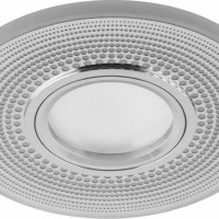 Светильник встраиваемый с белой LED подсветкой Feron CD950 потолочный MR16 G5.3 белый матовый