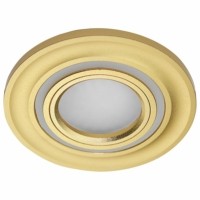 Светильник встраиваемый с белой LED подсветкой Feron CD600 потолочный MR16 G5.3 золото