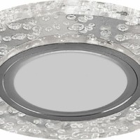 Светильник встраиваемый с разноцветной LED подсветкой Feron CD953 потолочный MR16 G5.3 прозрачный