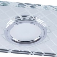 Светильник встраиваемый с LED подсветкой Feron CD984 потолочный MR16 G5.3 прозрачный хром