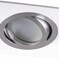 Светильник встраиваемый Feron DL2801 потолочный MR16 G5.3 белый-хром