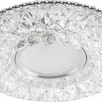 Светильник встраиваемый с LED подсветкой Feron CD942 потолочный MR16 G5.3 прозрачный