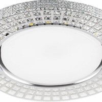 Светильник встраиваемый с белой LED подсветкой Feron CD4028 потолочный GX53 без лампы прозрачный