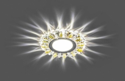 Светильник встраиваемый с белой LED подсветкой Feron CD914 потолочный MR16 G5.3 прозрачный-желтый — изображение 2