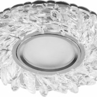 Светильник встраиваемый с белой LED подсветкой Feron CD915 потолочный MR16 G5.3 прозрачный