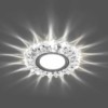 Светильник встраиваемый с белой LED подсветкой Feron CD916 потолочный MR16 G5.3 прозрачный