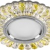 Светильник встраиваемый с белой LED подсветкой Feron CD902 потолочный MR16 G5.3 прозрачный-желтый