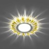 Светильник встраиваемый с белой LED подсветкой Feron CD902 потолочный MR16 G5.3 прозрачный-желтый