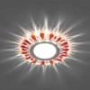Светильник встраиваемый с белой LED подсветкой Feron CD902 потолочный MR16 G5.3 прозрачный-красный