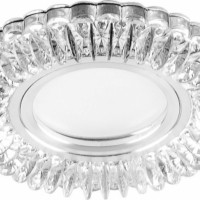 Светильник встраиваемый с белой LED подсветкой Feron CD904 потолочный MR16 G5.3 прозрачный