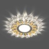 Светильник встраиваемый с белой LED подсветкой Feron CD911 потолочный MR16 G5.3 прозрачный-желтый