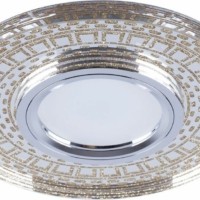 Светильник встраиваемый с LED подсветкой Feron CD981 потолочный MR16 G5.3 прозрачный золото