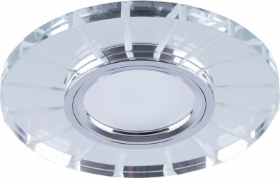 Светильник встраиваемый с LED подсветкой Feron CD982 потолочный MR16 G5.3 прозрачный хром