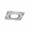 Светильник встраиваемый с белой LED подсветкой Feron CD952 потолочный MR16 G5.3 белый матовый хром