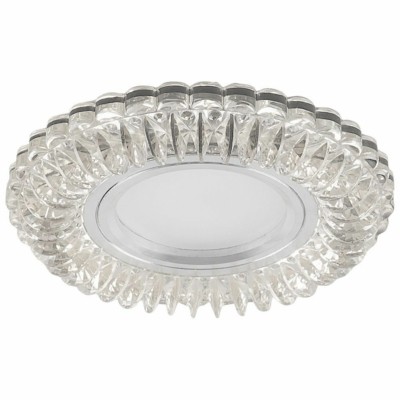 Светильник встраиваемый с синей LED подсветкой Feron CD904 потолочный MR16 G5.3 прозрачный