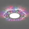 Светильник встраиваемый с разноцветной LED подсветкой Feron CD954 потолочный MR16 G5.3 прозрачный