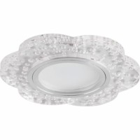Светильник встраиваемый с разноцветной LED подсветкой Feron CD954 потолочный MR16 G5.3 прозрачный