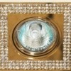 Светильник потолочный MR16 MAX50W 12V G5.3 прозрачный золото  DL114-С