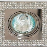 Светильник потолочный MR16 MAX50W 12V G5.3 прозрачный хром DL114-C