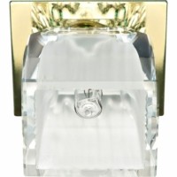 Светильник потолочный JCD9 35W G9 с матовым стеклом золото JD60