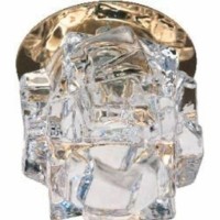 Светильник потолочный JCD9 35W G9 прозрачный,золото JD108