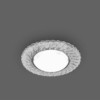 Светильник встраиваемый с белой LED подсветкой Feron CD4021 потолочный GX53 без лампы прозрачный