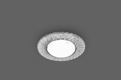 Светильник встраиваемый с белой LED подсветкой Feron CD4021 потолочный GX53 без лампы прозрачный — изображение 3