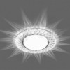 Светильник встраиваемый с белой LED подсветкой Feron CD4021 потолочный GX53 без лампы прозрачный