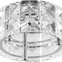 Светильник встраиваемый Feron CD4527 потолочный MR16 G5.3 прозрачный хром