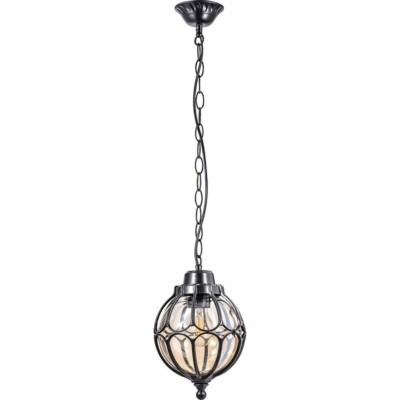 Светильник садово-парковый Feron PL3705 круглый на цепочке 60Вт 230В E27 черный