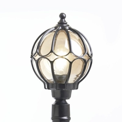 Светильник садово-парковый Feron PL3706 круглый столб 60Вт 230В E27 черный — изображение 2