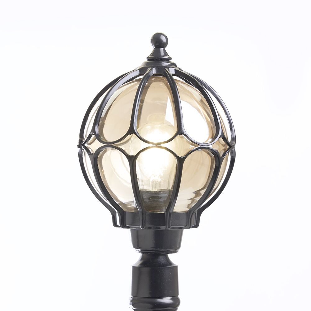 Светильник садово-парковый Feron PL3706 круглый столб 60Вт 230В E27 черный — изображение 2